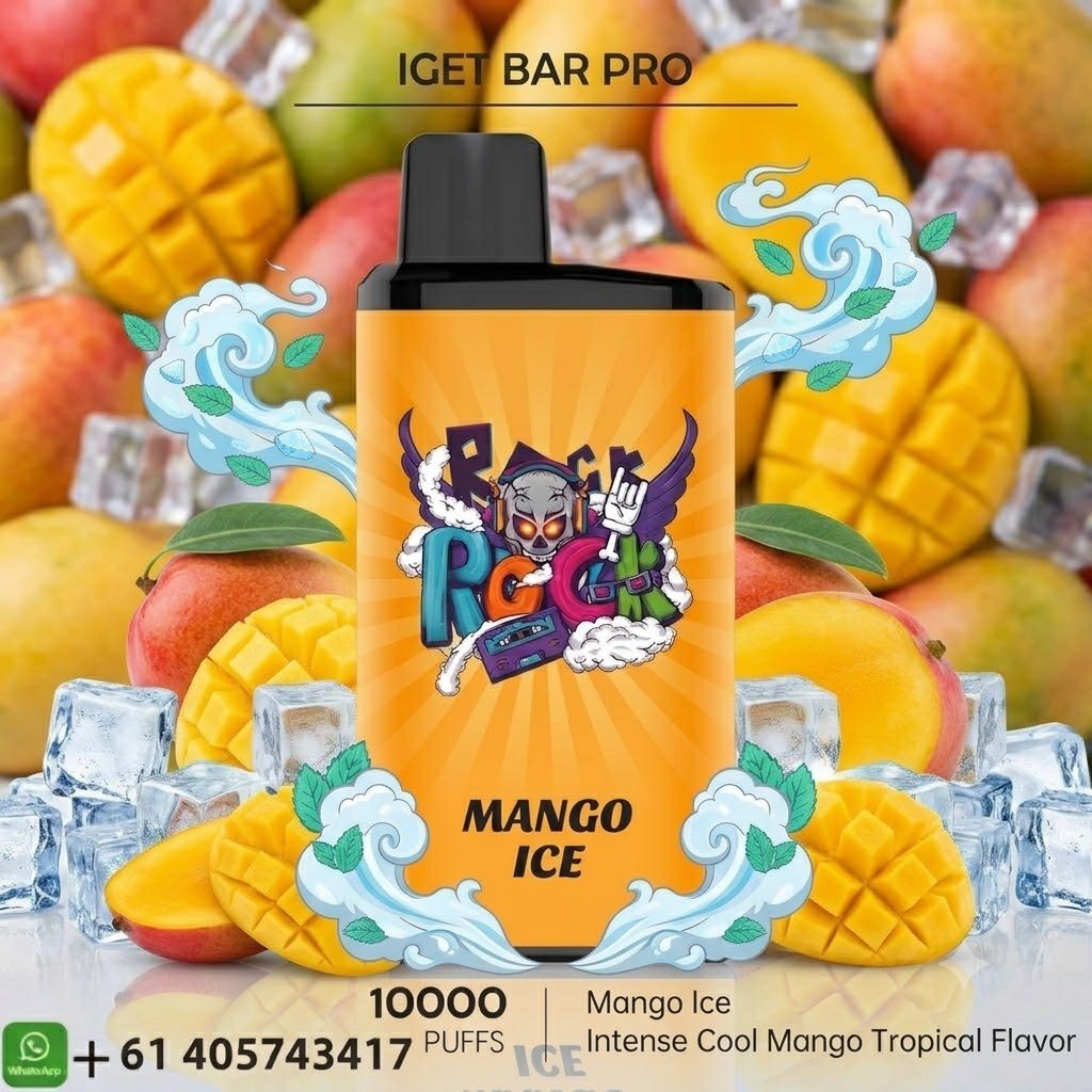 72d3dc2f-a130-43c7-abf0-83818e54d0ea.jpg IGET Bar Pro Mango ice 10000 Puffs - Image 1