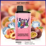 IGET Bar Pro Passion Fruit Peach Iced Tea 10000 Puffs