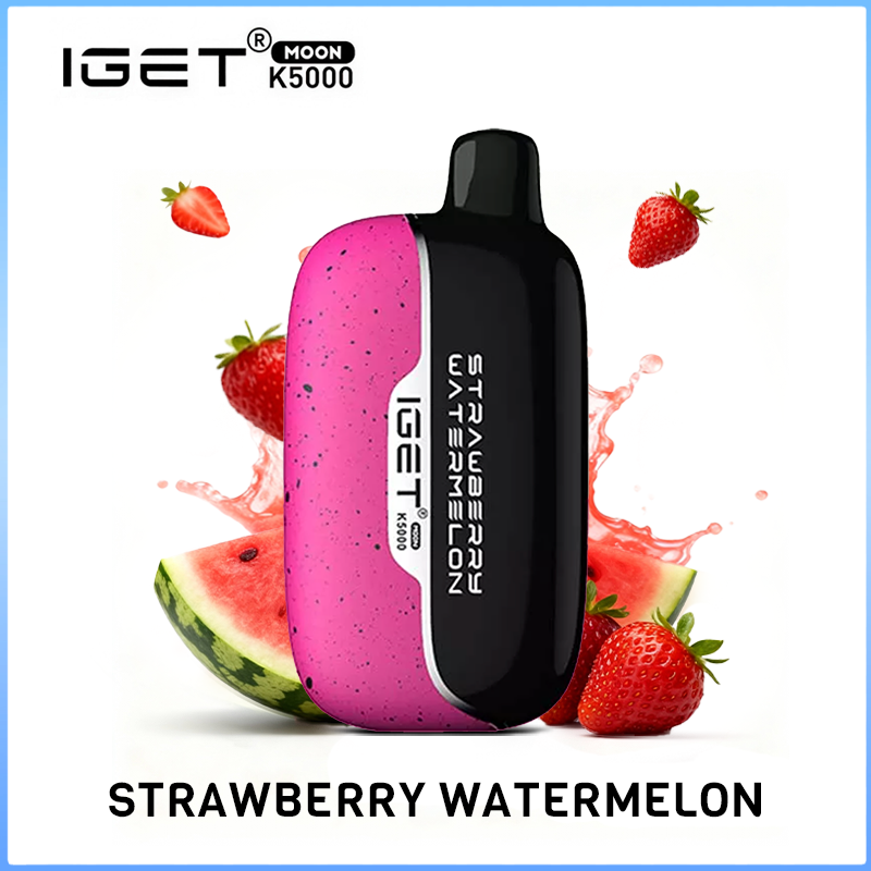 画板-1-02-3.png IGET MOON Strawberry Watermelon Ice 5000 Puffs - Image 1