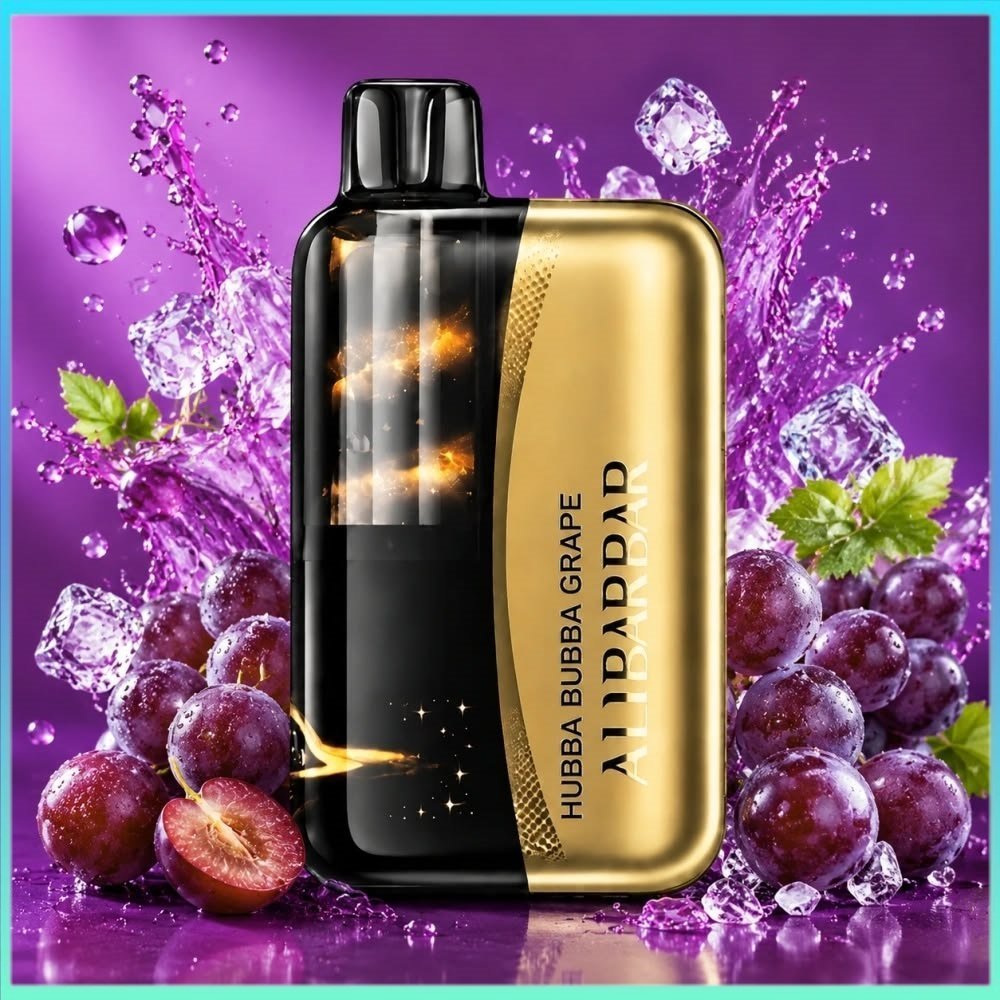 hubba-bubba-grape-1.jpg Alibarbar Swirl 13000 Puffs hubba bubba grape - Image 1